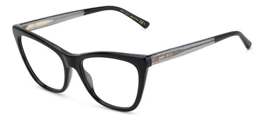 Designer Women Jimmy Choo Eyeglasses: JC361 - Black- SpecSMART Eye Clinic (Diagonal View)